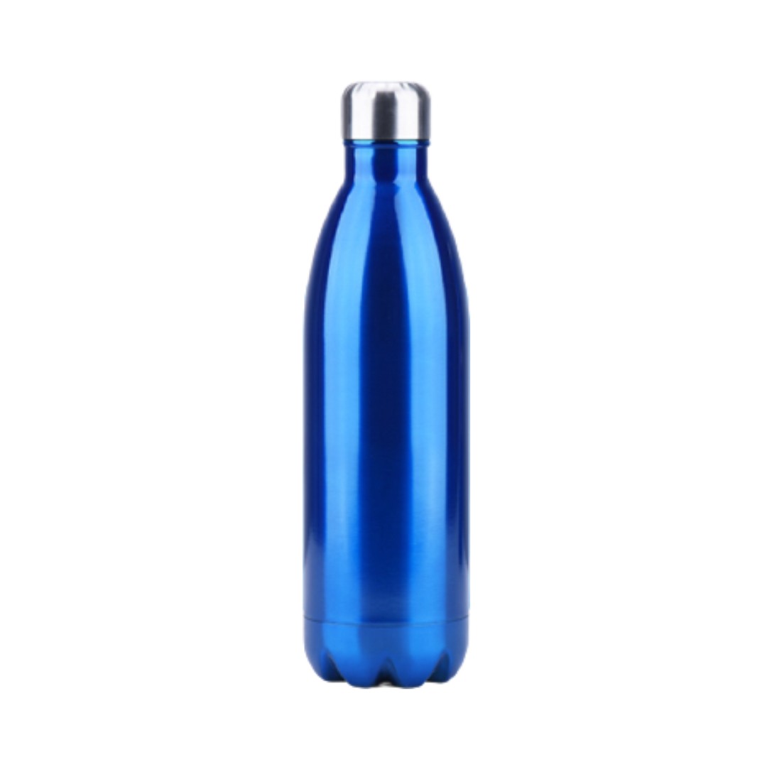 yourbottle® Edelstahl Thermosflasche Coké Blau in 350ml/500ml/750ml/1000ml