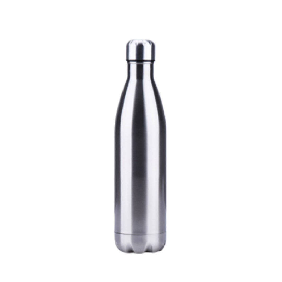 yourbottle® Edelstahl Thermosflasche Coké Silber in 350ml/500ml/750ml/1000ml